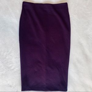 Textured Pencil Skirt